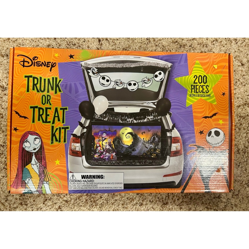 Disney Nightmare Before Christmas Halloween Trunk Or Treat Kit 200 Pieces Sealed